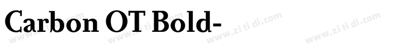 Carbon OT Bold字体转换